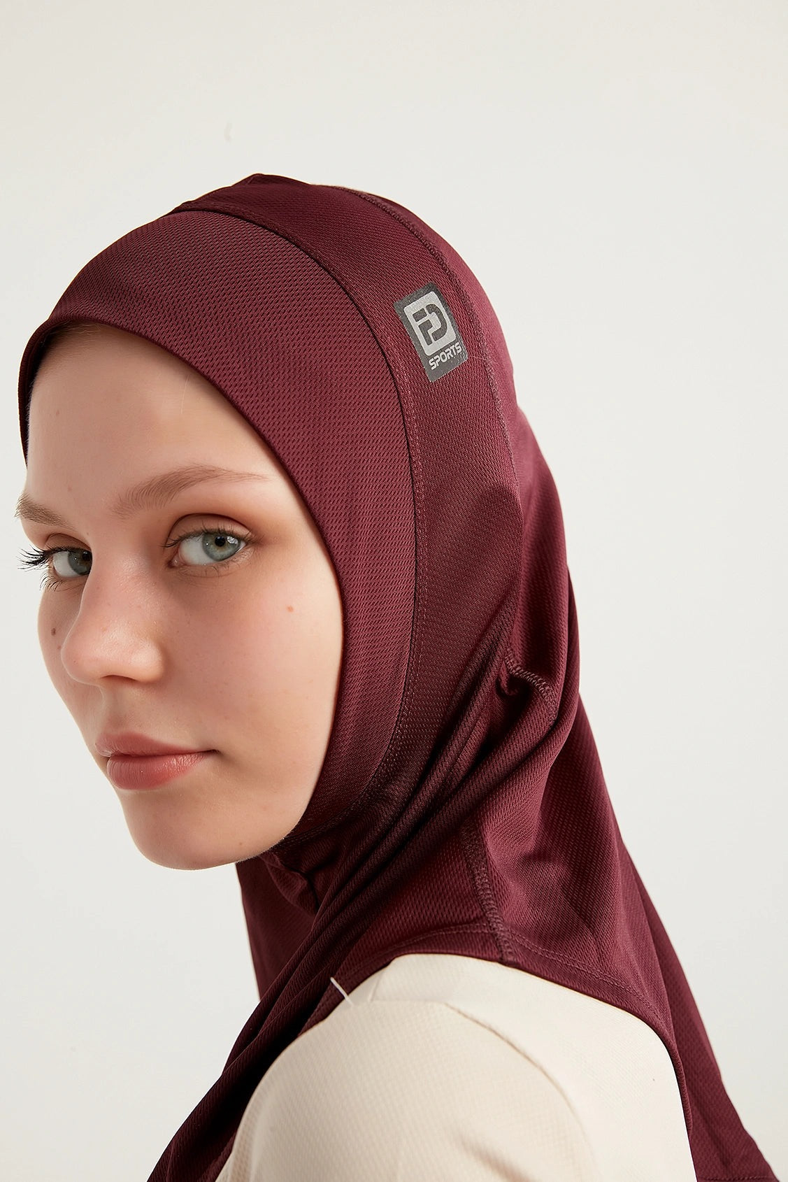 Top and matching Hijab - Burgundy