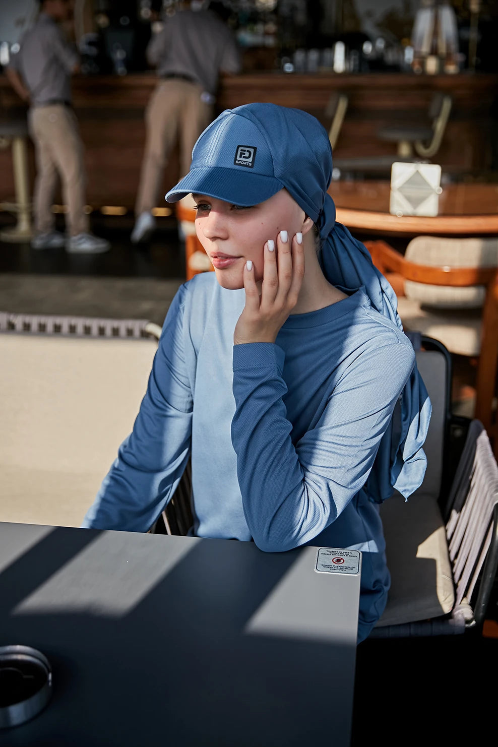 GYM-FIT Turtleneck Tracksuit Top - Blue