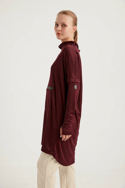 Kanguru Tracksuit Top - Burgundi
