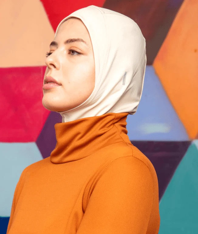 Sports hijab with EarPods - Beige