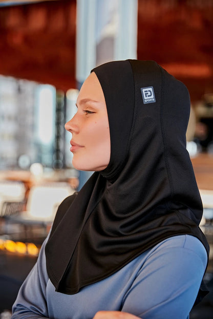 Sports hijab - Black