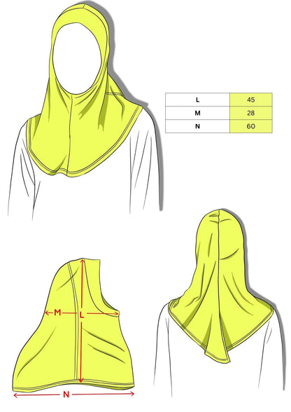 Sports hijab - Green