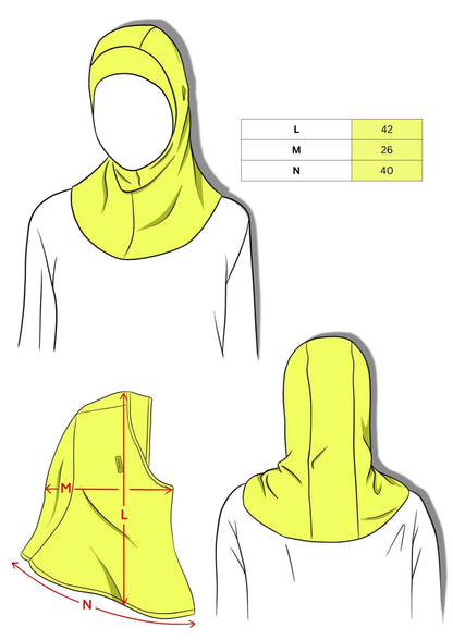 Sports hijab with EarPods - Beige