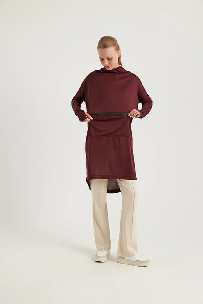 Kanguru Tracksuit Top - Burgundi