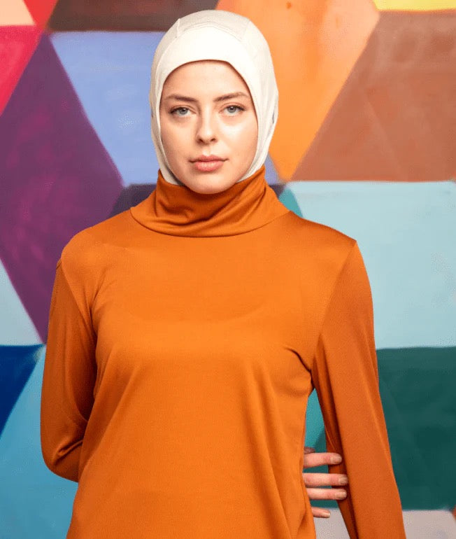 Sports hijab with EarPods - Beige