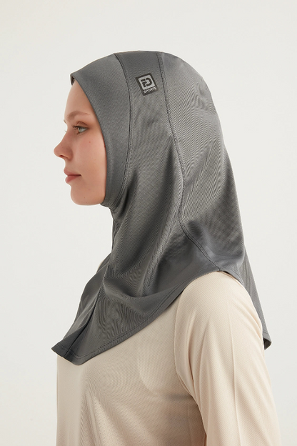 Sports hijab - Grey