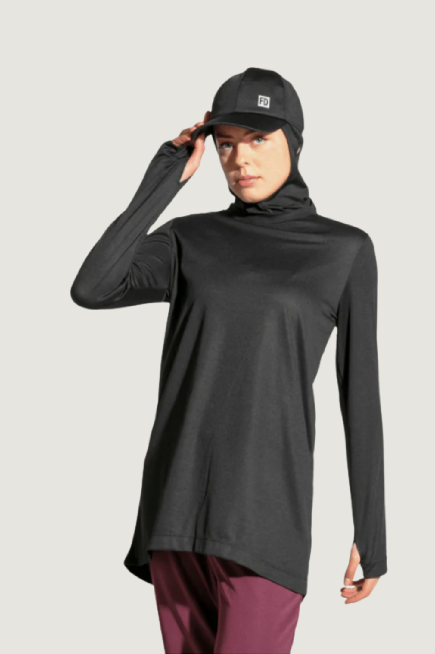 TRAIN-FIT Crew Neck Quick Dry Tracksuit Top - Black