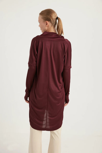 Kanguru Tracksuit Top - Burgundi