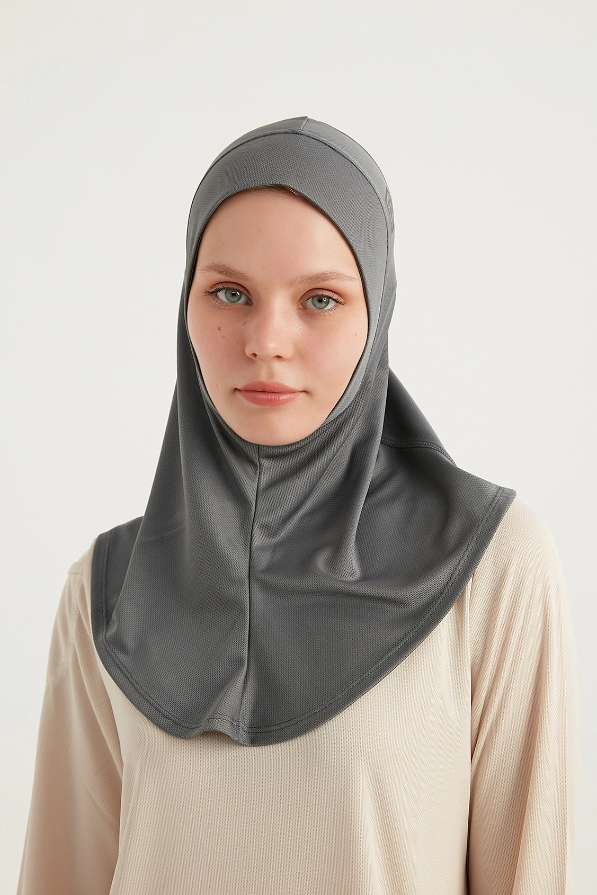 Sports hijab - Grey