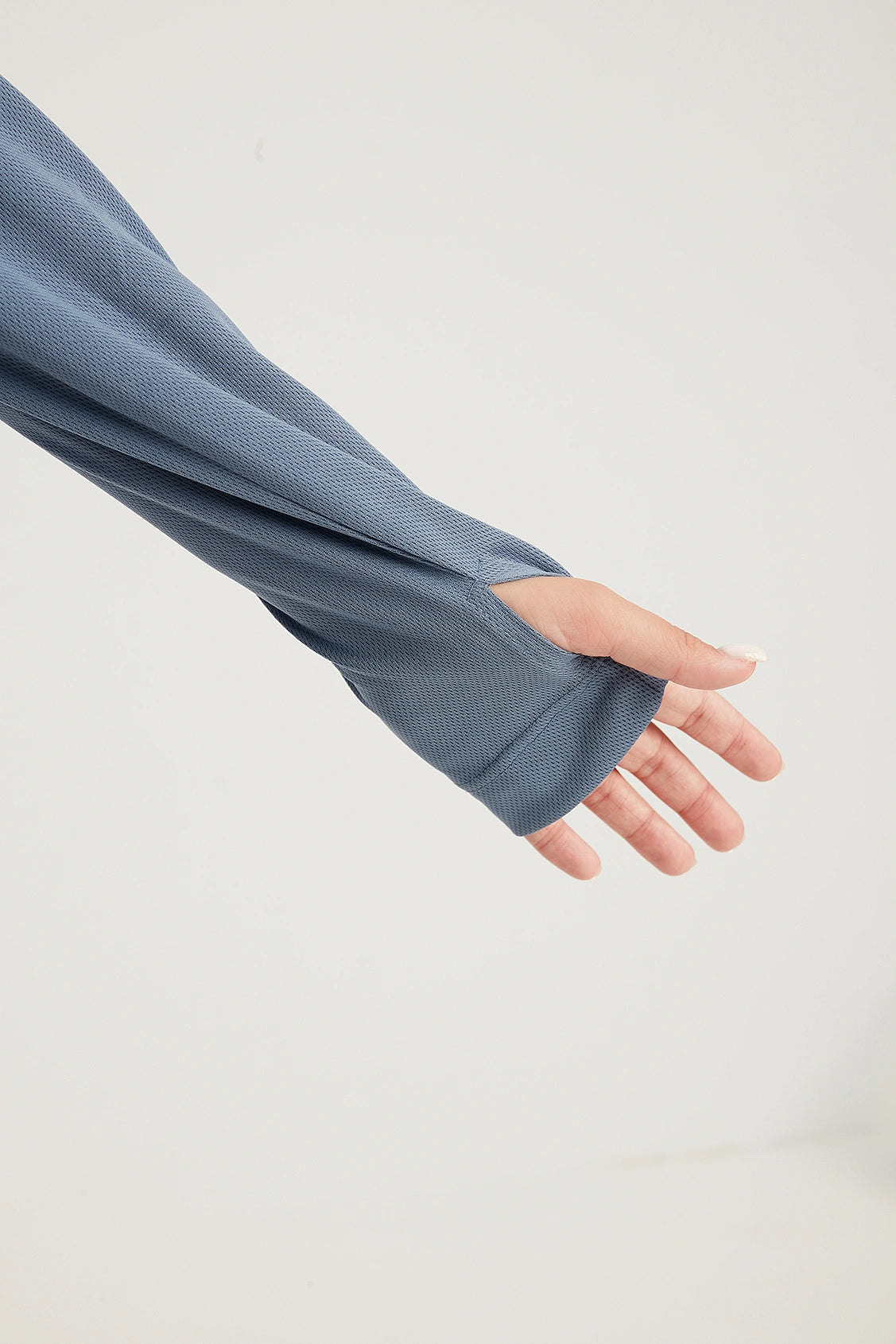 GYM-FIT Turtleneck Tracksuit Top - Blue